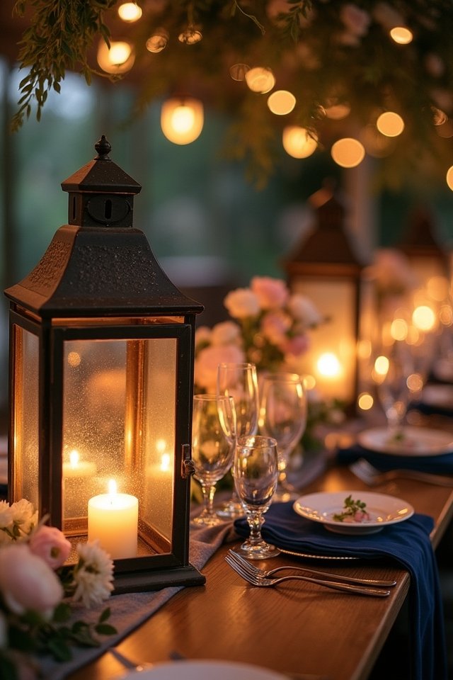 rustic elegance with lanterns