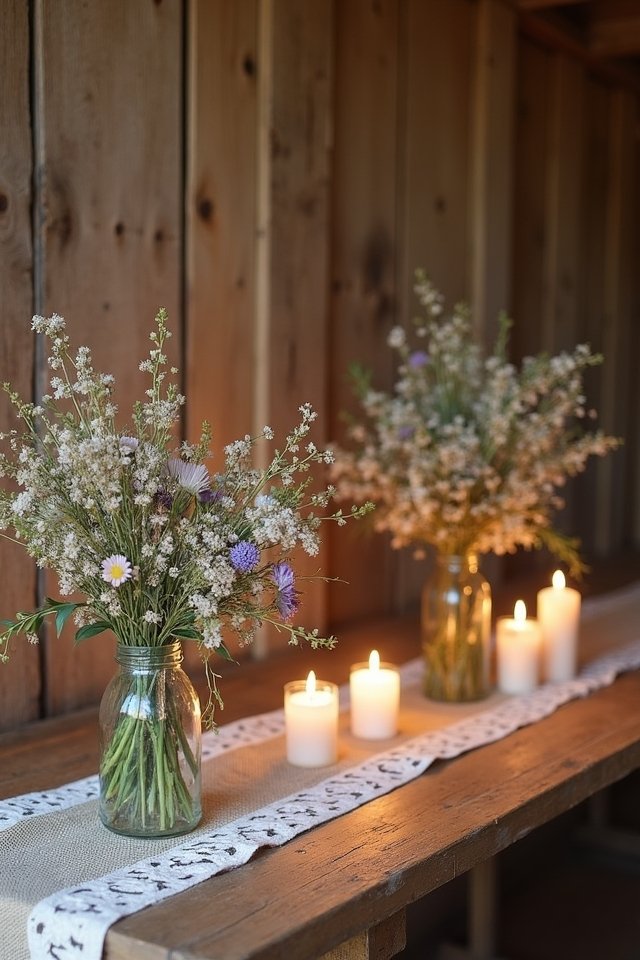 rustic elevated table altar