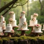 rustic enchanted forest cakes