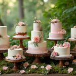 rustic enchanted forest cakes