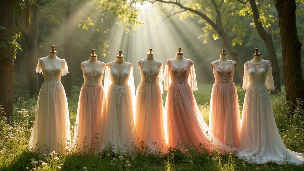 rustic enchanted forest dresses