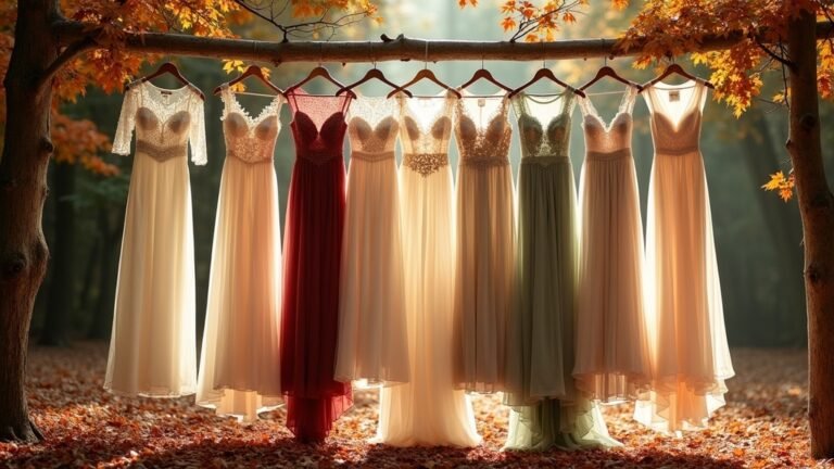 rustic fall wedding attire