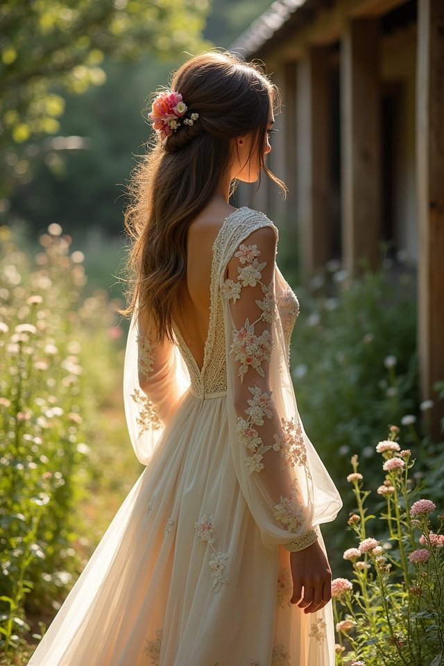 rustic floral elegance embodied