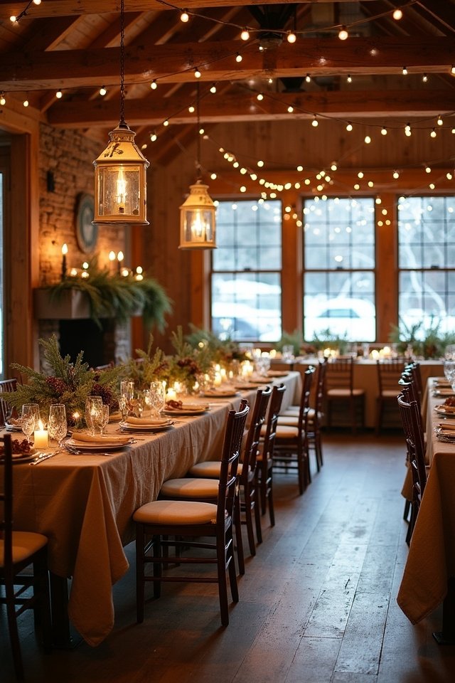 rustic indoor wedding charm