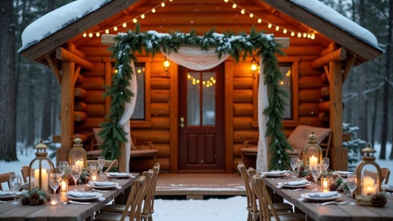 rustic log cabin weddings