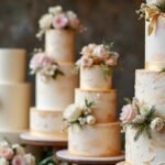 rustic modern wedding cakes