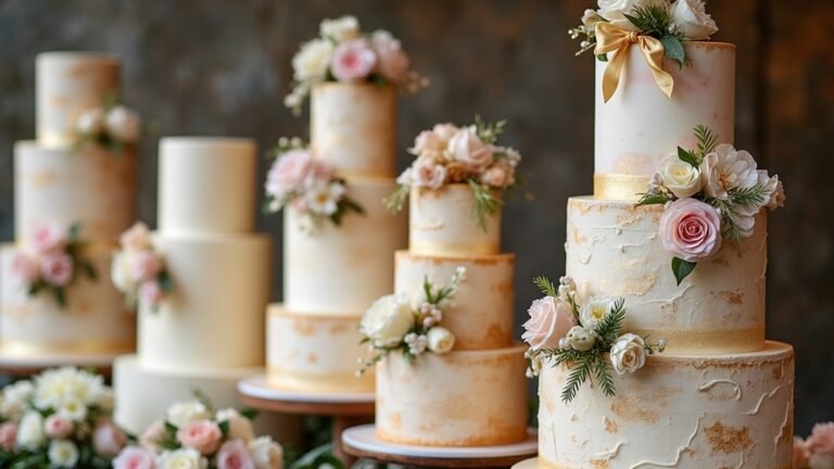 rustic modern wedding cakes