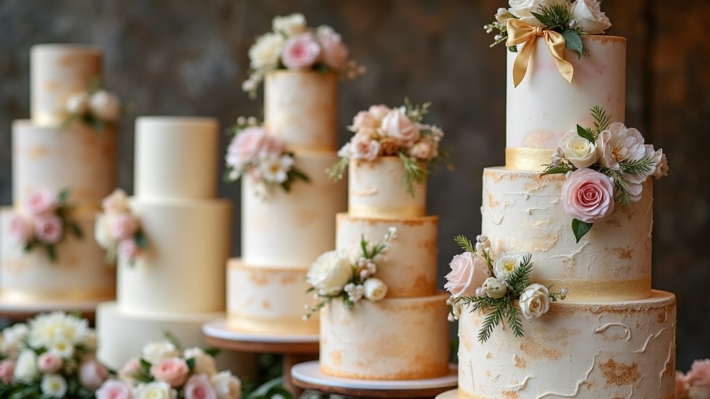 rustic modern wedding cakes