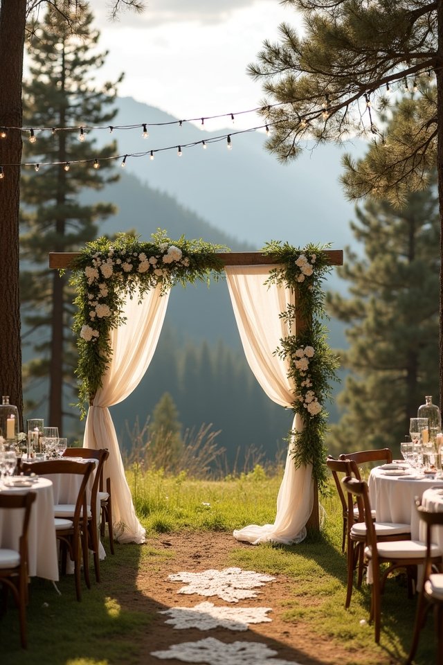 rustic mountain wedding charm