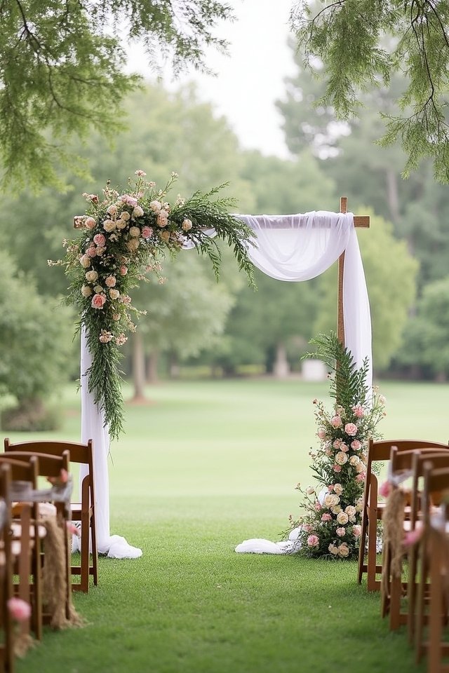 rustic natural wedding backdrops