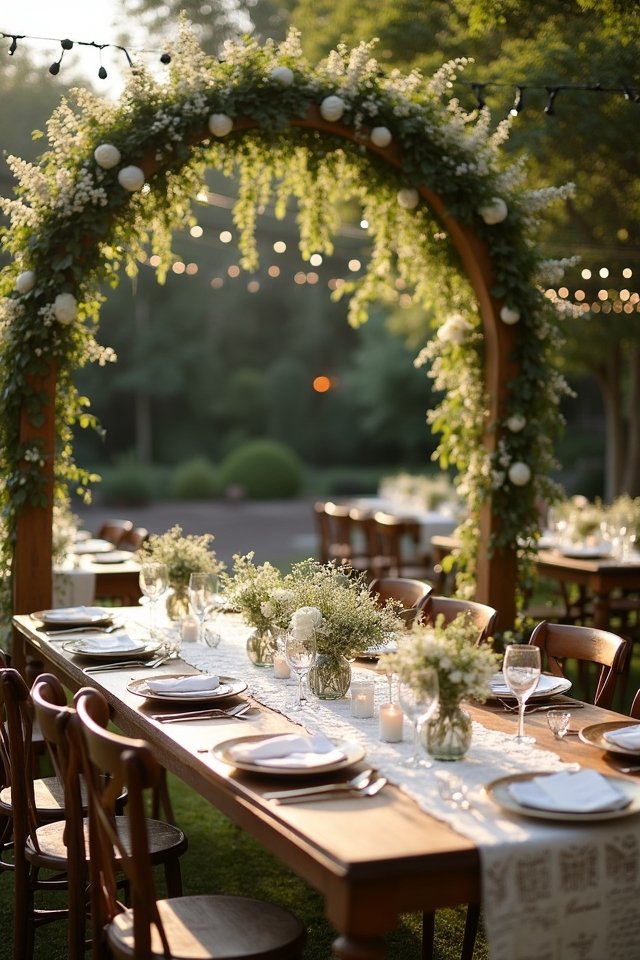 rustic outdoor wedding elegance