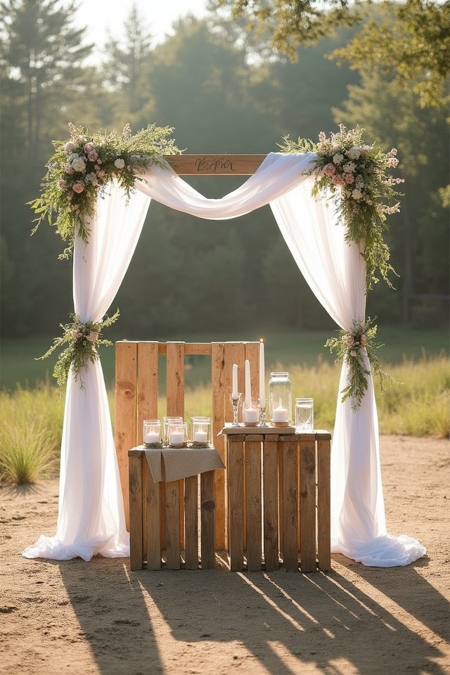 rustic romantic wedding decor