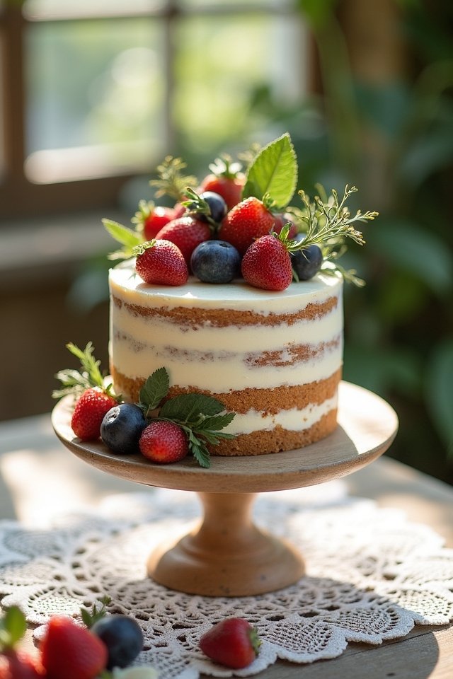 rustic seasonal fruit cake