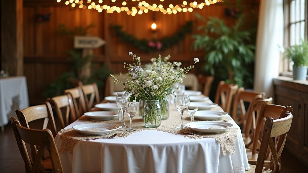 rustic small wedding decor