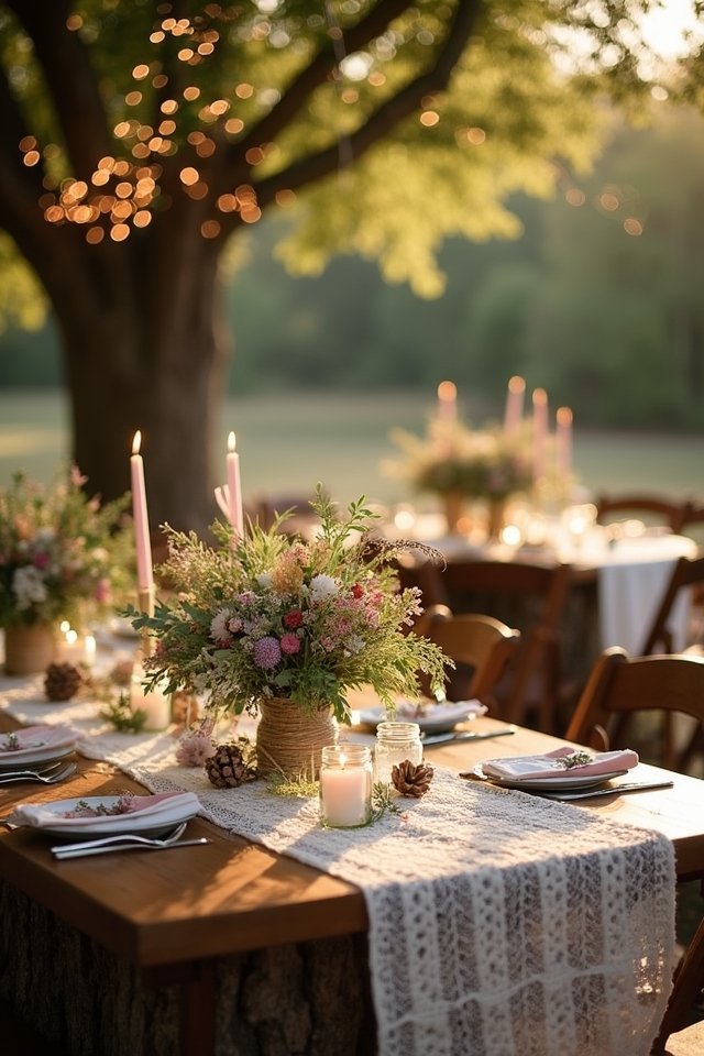 rustic tree stump decor