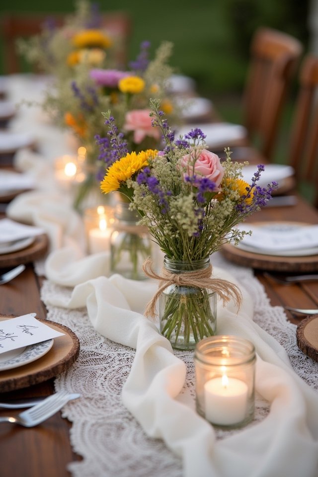 rustic twine and lace d cor