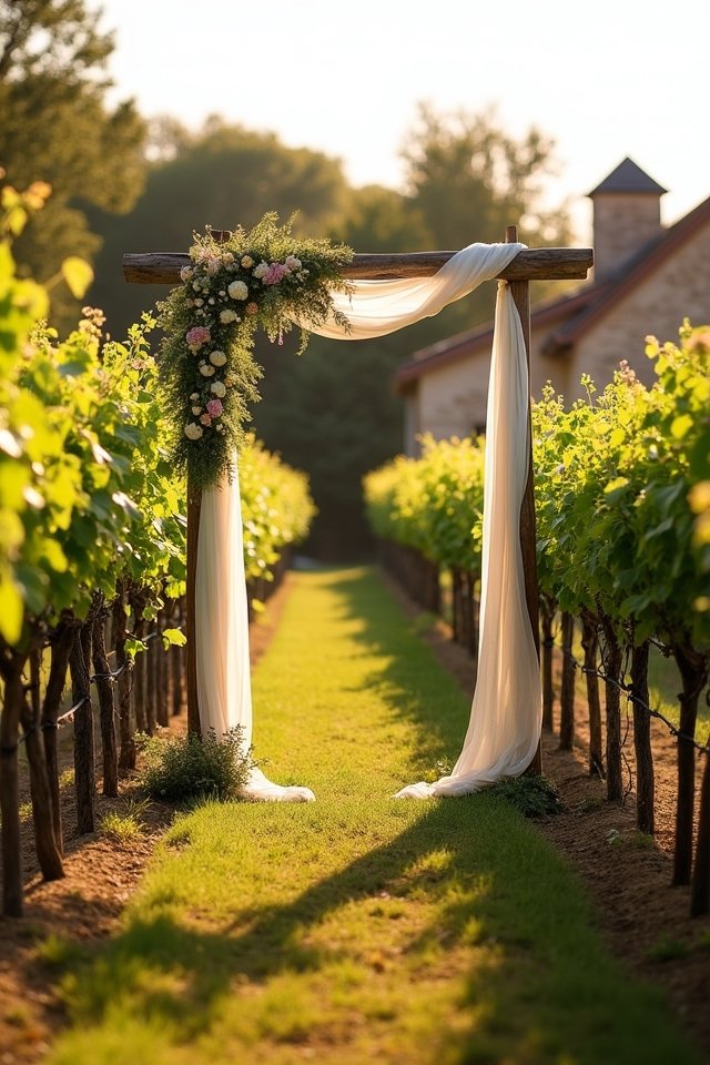 rustic vineyard wedding celebration