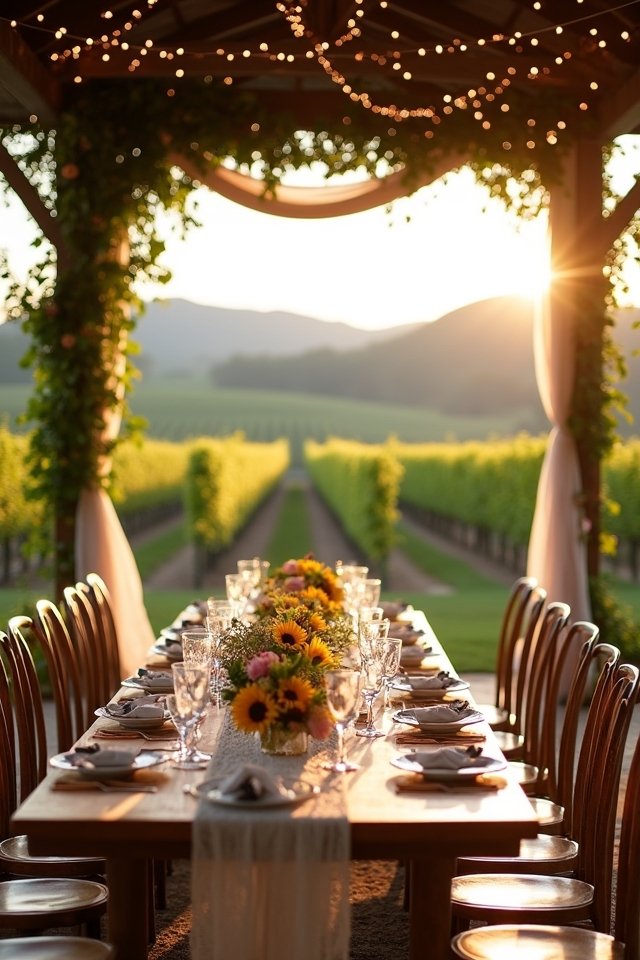 rustic vineyard wedding charm