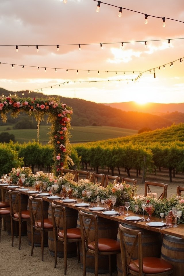 rustic vineyard wedding elegance