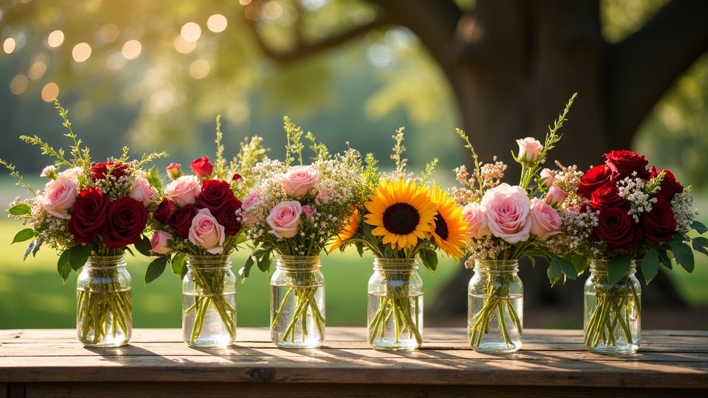 rustic wedding flower arrangements
