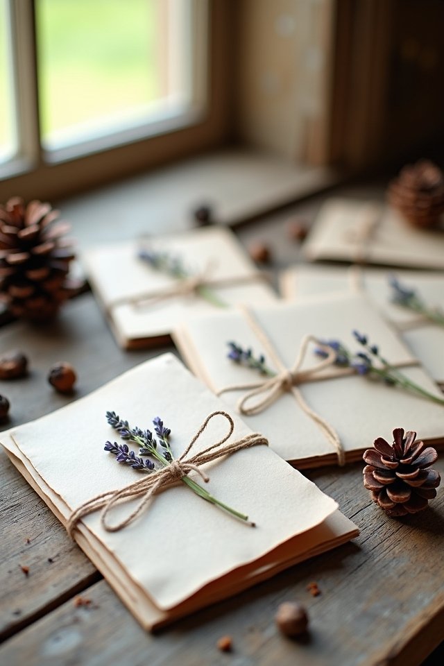 rustic wedding invitation charm