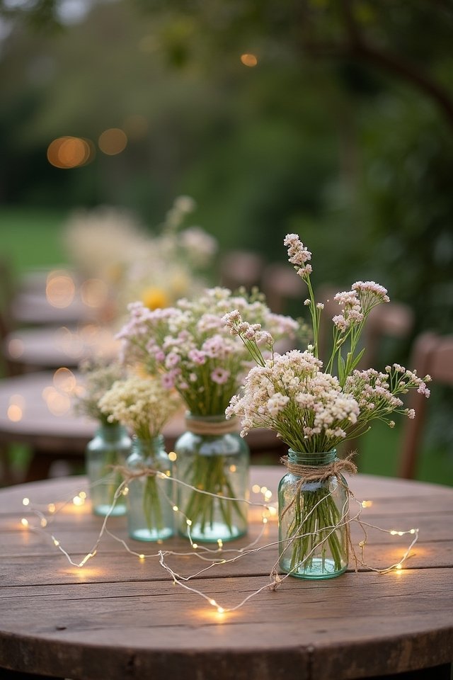 rustic wedding mason jars