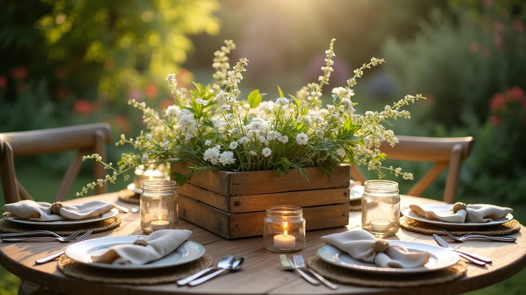 rustic wedding table centerpieces