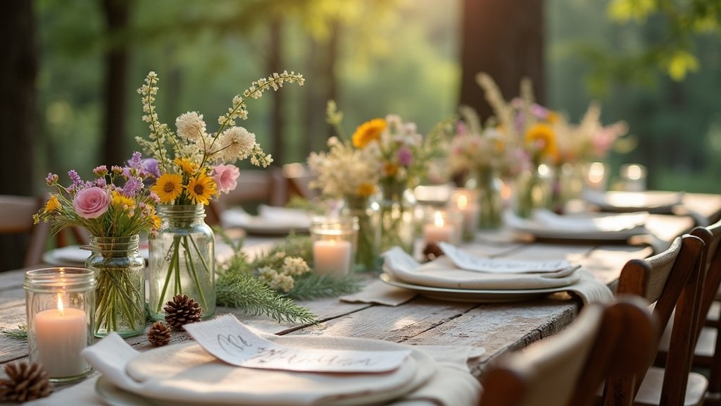rustic wedding table decor