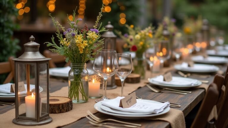 rustic wedding table decor
