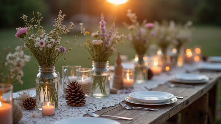 rustic wedding table decor