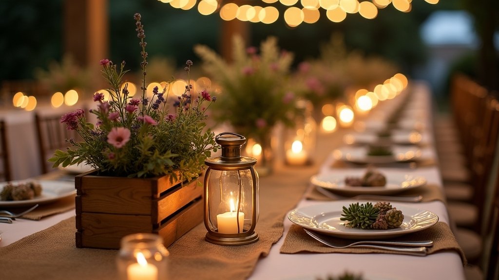 rustic wedding table decor