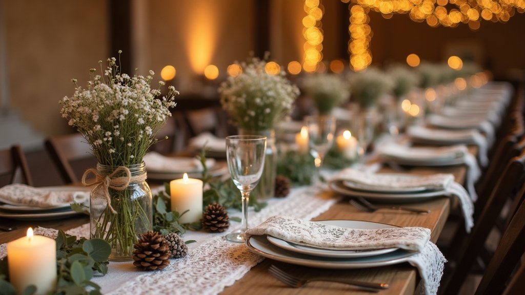 rustic wedding table ideas