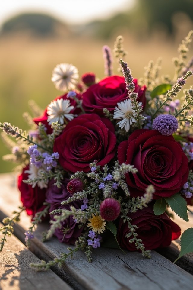 rustic wildflower bouquet elegance