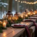 rustic winter wedding decor
