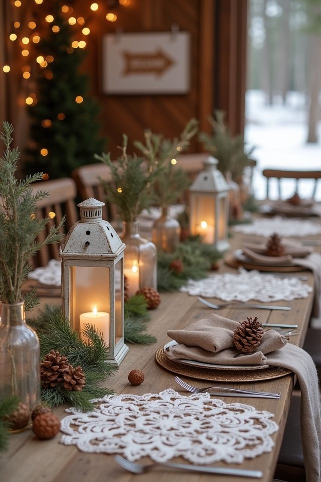 rustic winter wedding decor