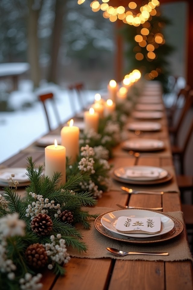 rustic winter wedding decor