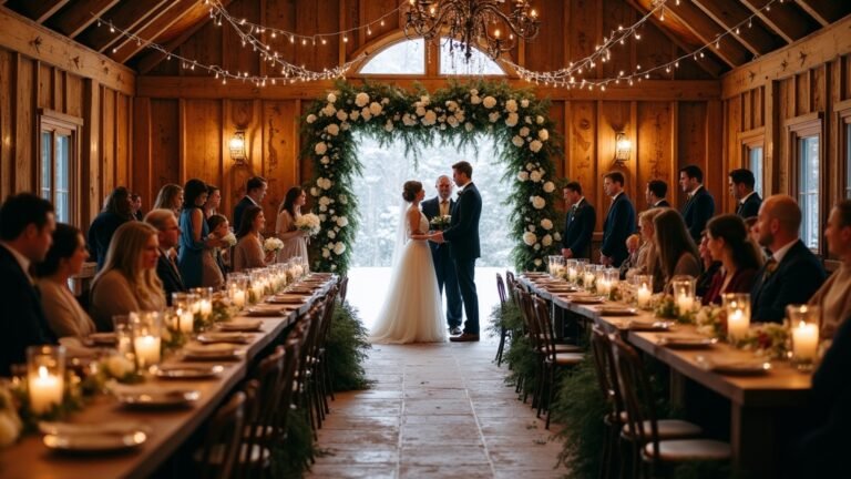 rustic winter wedding ideas