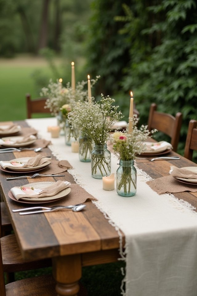 rustic wood wedding centerpieces