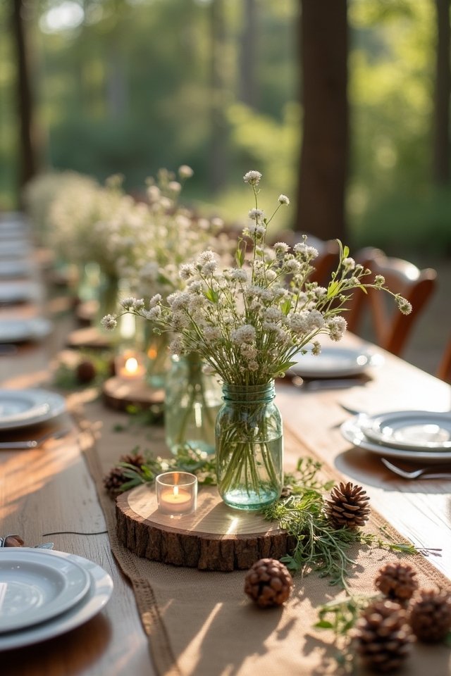rustic wooden centerpiece ideas
