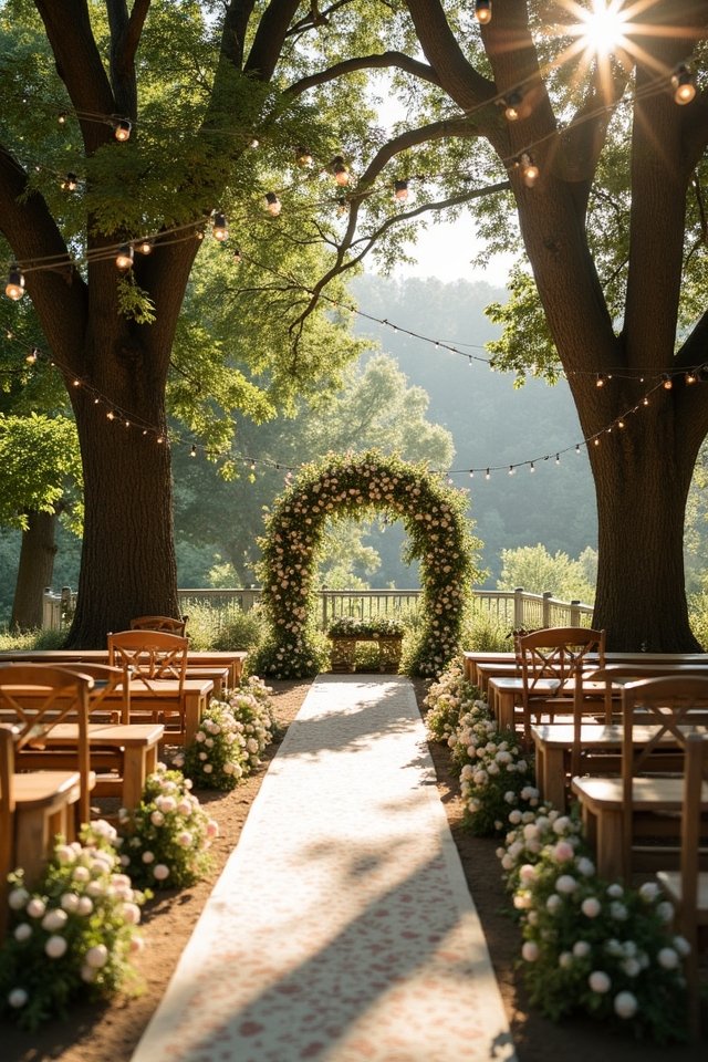 rustic wooden seating charm