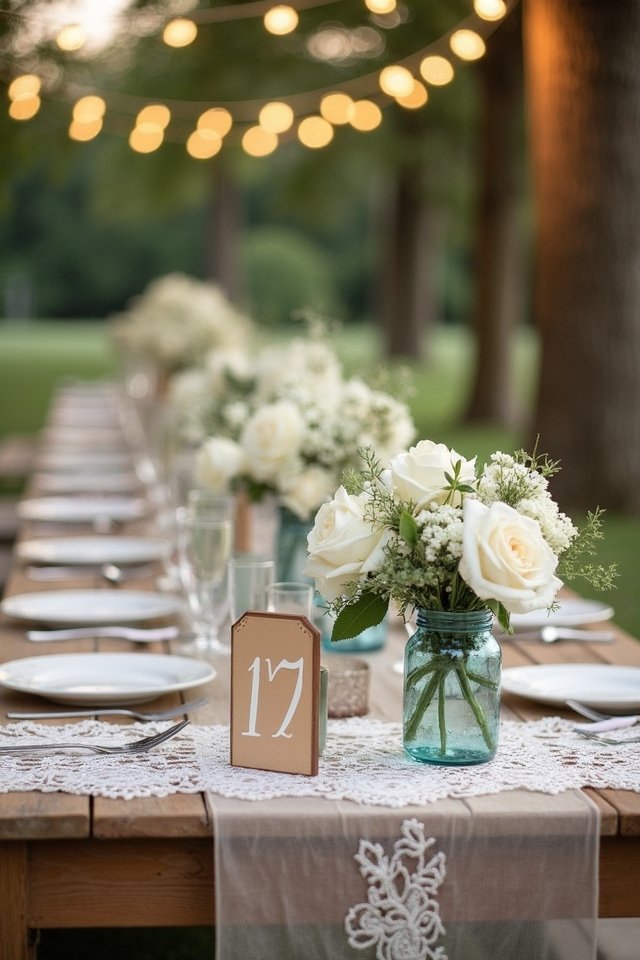 rustic wooden table numbers