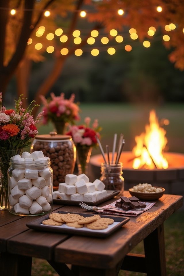 s mores dessert station excitement
