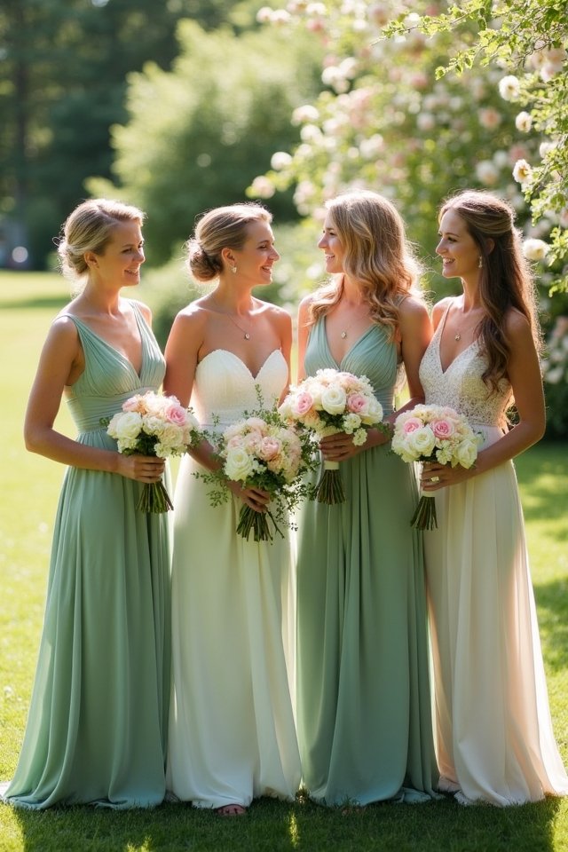 sage green bridal elegance
