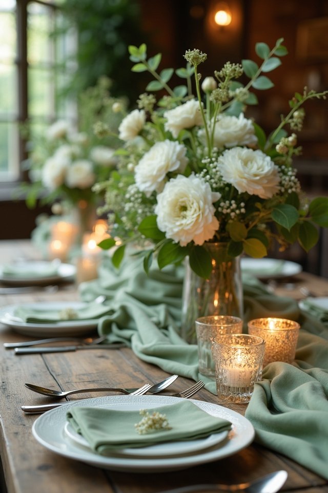 sage green romantic ambiance