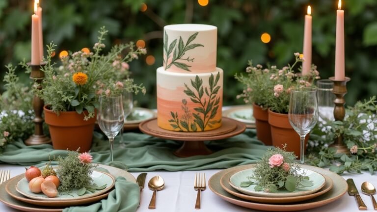 sage green terracotta wedding ideas