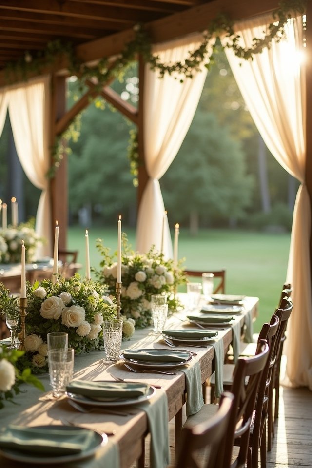 sage green wedding tranquility