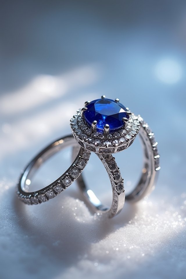 sapphire and diamond elegance