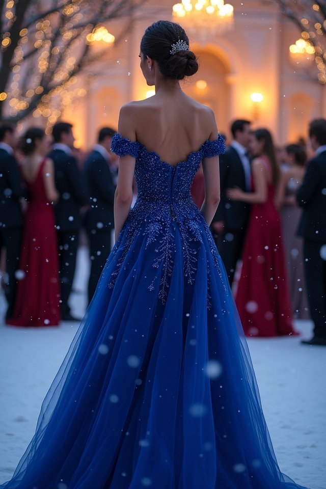 sapphire gown bold confidence