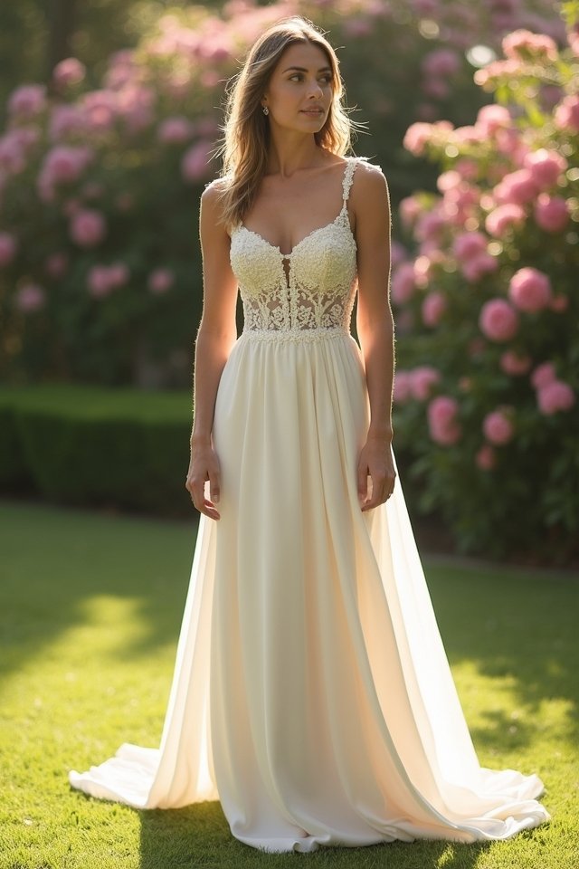 satin square neck elegance