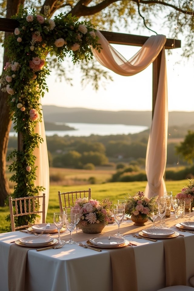 scenic outdoor wedding backdrops